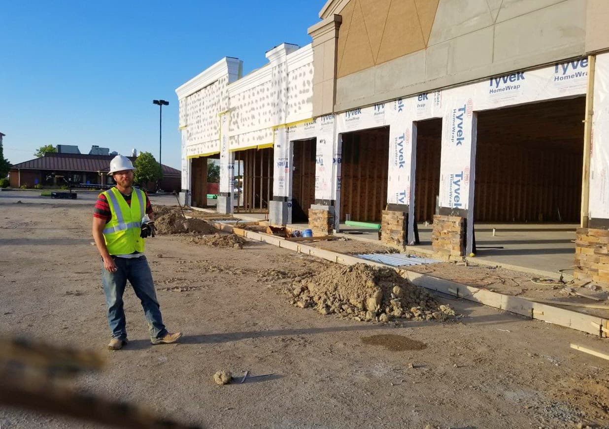 Strip Mall Paving - Sachse Retail Center
